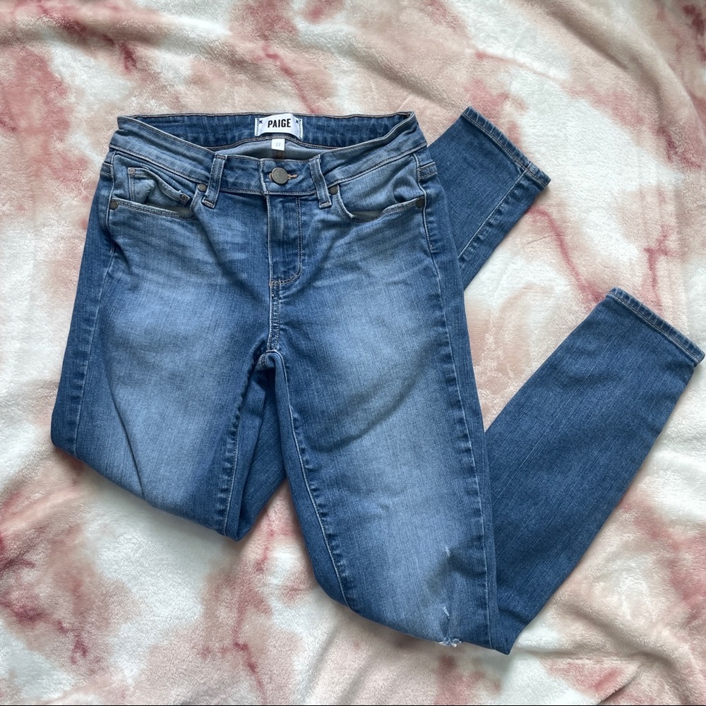 PAIGE Verdugo Ankle Jeans Distressed Cotton Size 27
